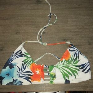 Floral bikini top